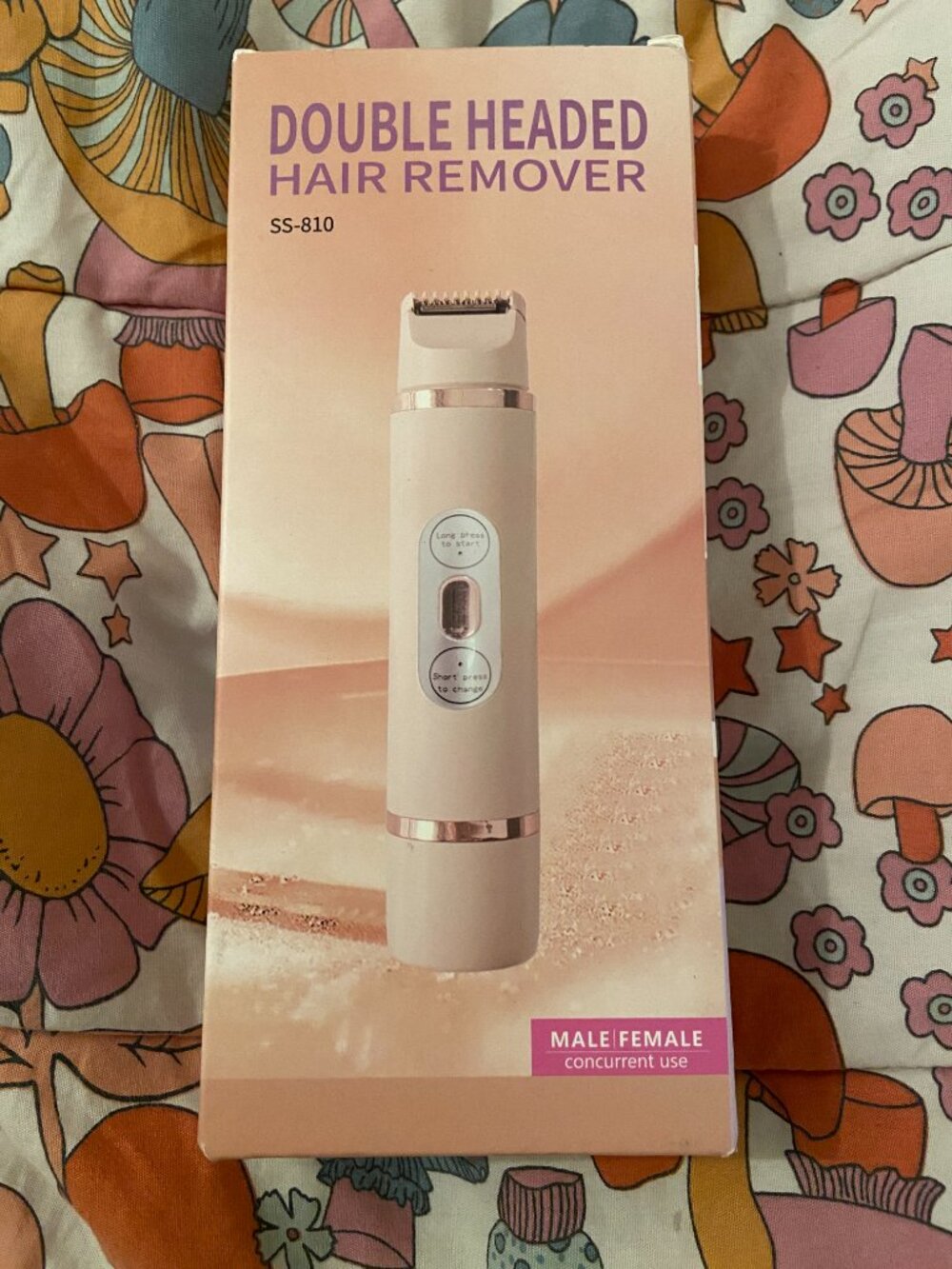 New Pink Double headed hair remover